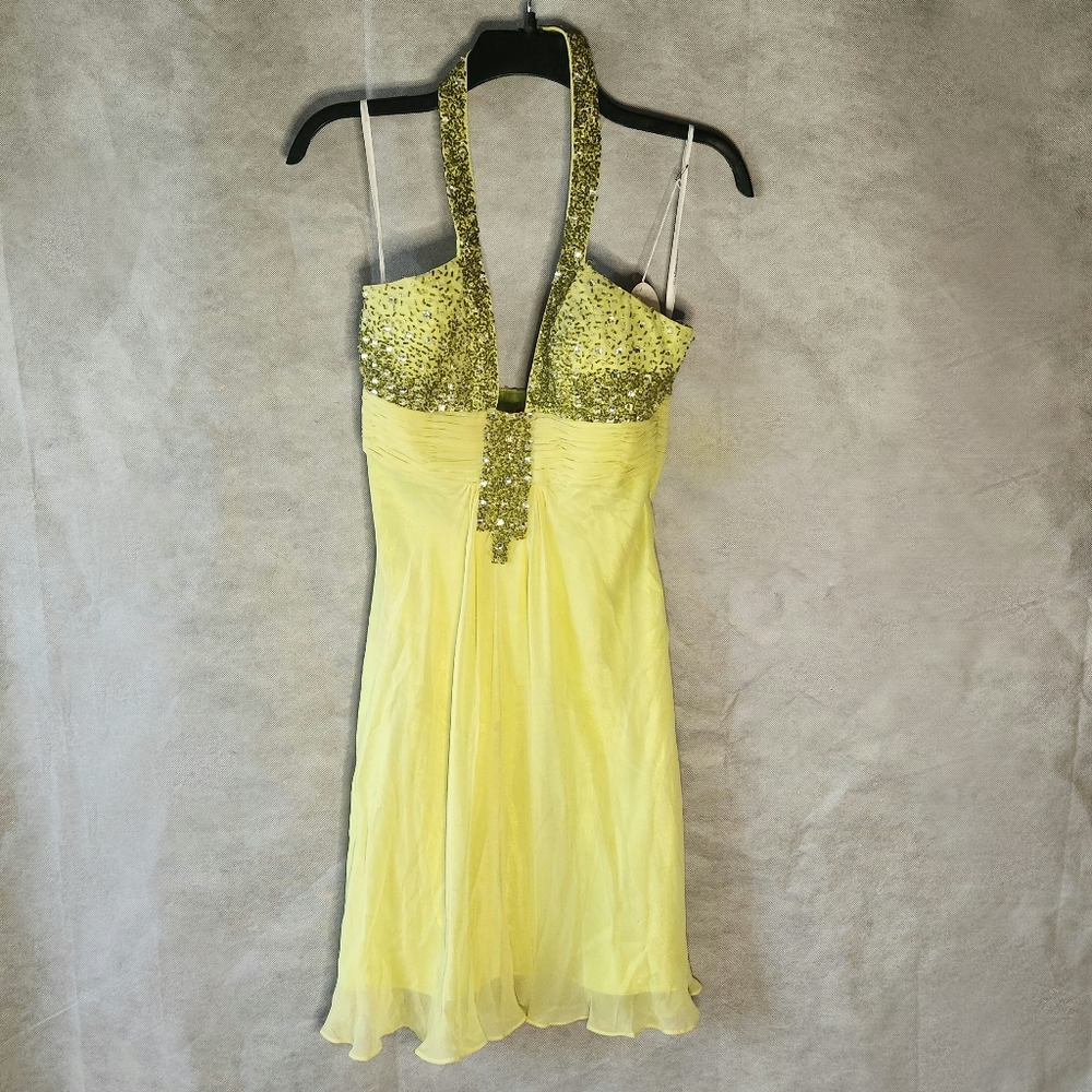 B' Dazzle Short And Sassy Bejeweled Prom/Cocktail Dress